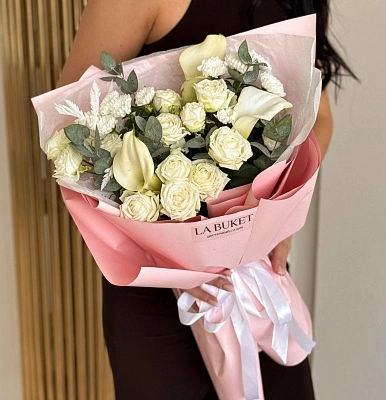 Букет "Сияние жемчуга"