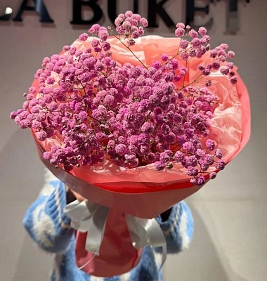 Комплимент из 5 розовых гипсофил