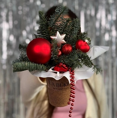 Зимний комплимент в стаканчике №4