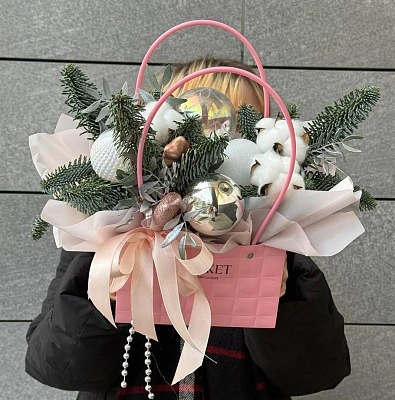 Составная зимняя композиция с хлопком S